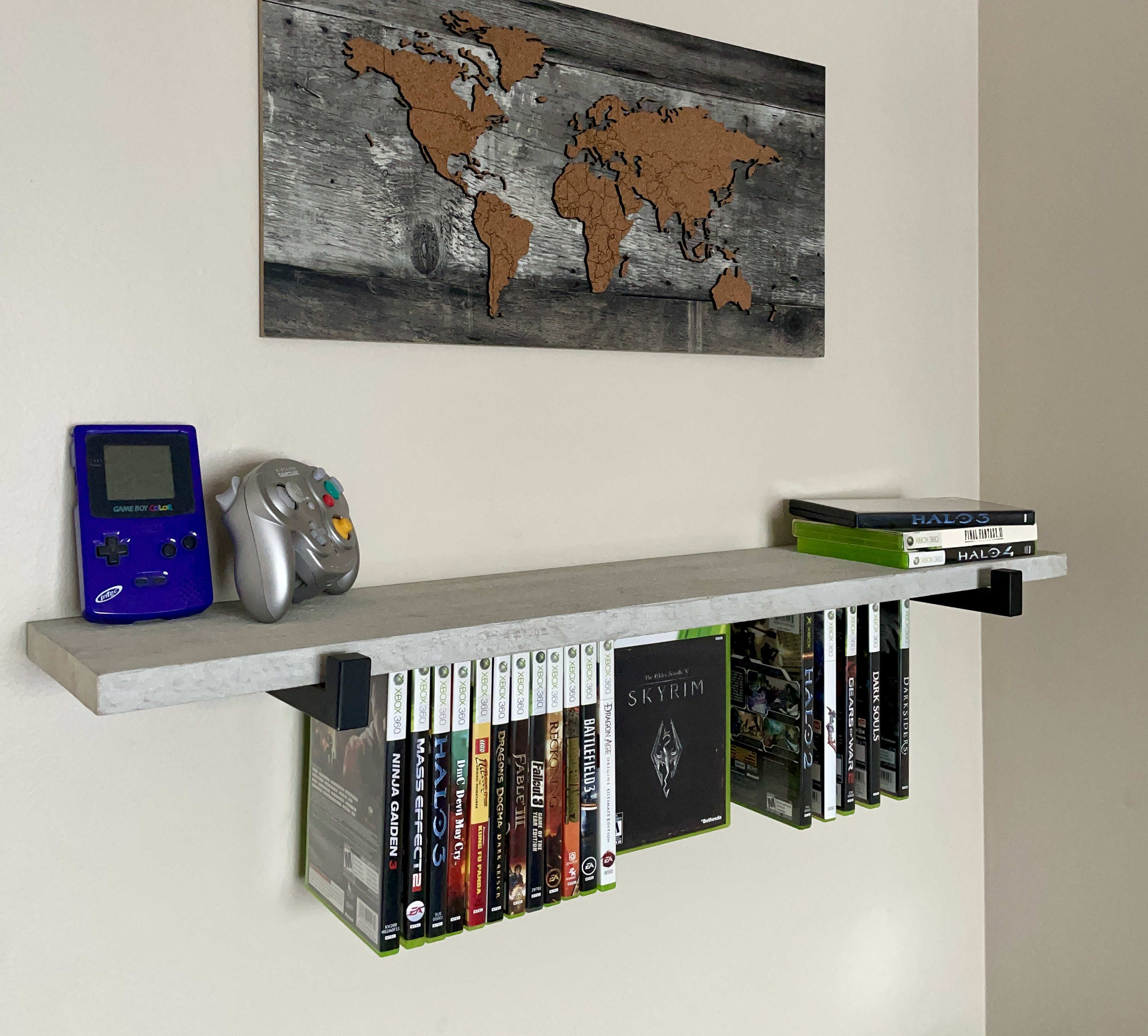 Hanging Video Game Display Shelf Gamer Game Lover Etsy