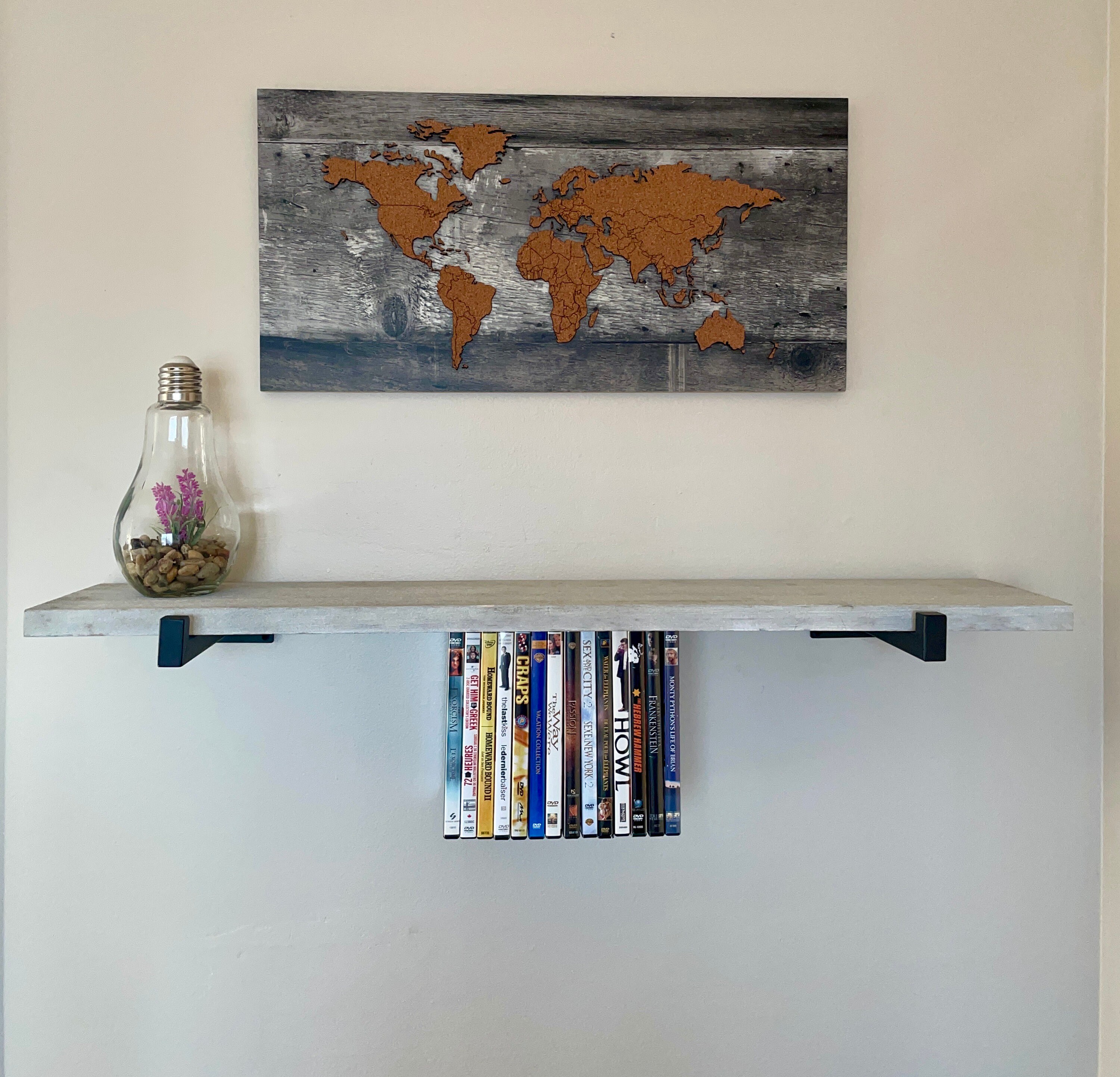 Hanging DVD Display Shelf Movie Buff Gifts for Film Etsy