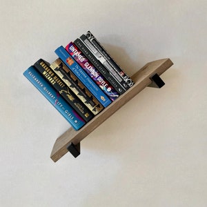 Mini Diagonal Bookshelf, Gifts for Book Lovers, Angled Shelf, Wall Art, Inclined bookshelf, Tiny Book Shelf, Gifts for Readers