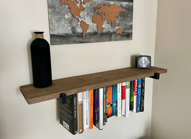 Rustic Hanging Bookshelf Fun Bookcase Gifts for Booklovers Etsy