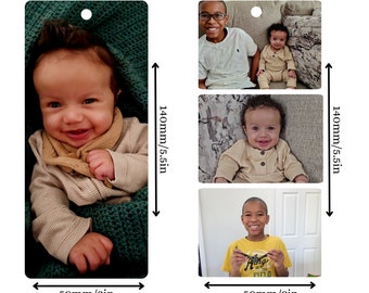 Custom Metal Photo Bookmark | Bookmark 1 to 3 Photos | Metal Photo Bookmark With Tassel | Great Gift Idea | Custom Bookmark