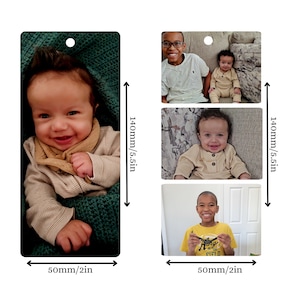 Custom Metal Photo Bookmark | Bookmark 1 to 3 Photos | Metal Photo Bookmark With Tassel | Great Gift Idea | Custom Bookmark