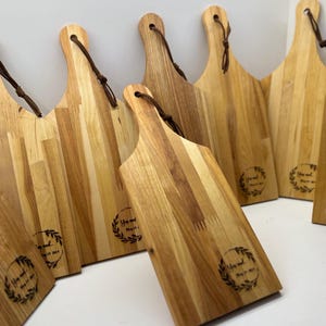 Cutting board with personalized writing