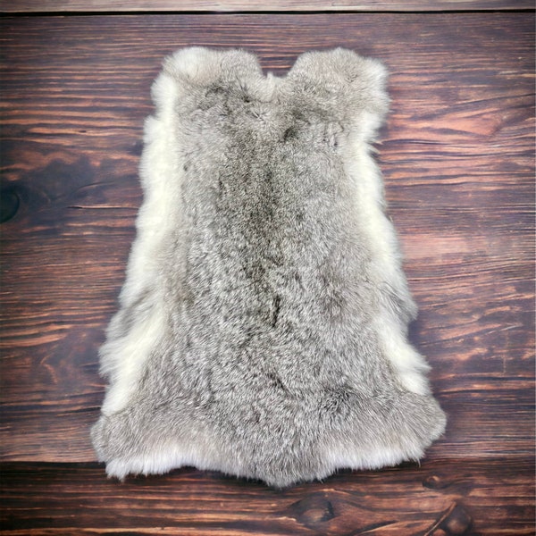 Grey Premium Rabbit Pelt