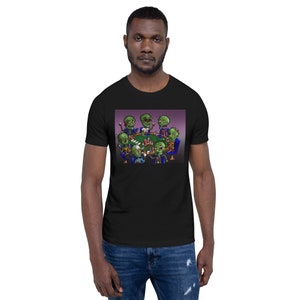 Funny Zombie Graphic Tee, Poker Shirt, Halloween Zombie Shirt, Funny T-Shirt Horror, Scary Zombie Shirt, Zombie Tshirt