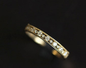 Sterling Silber 14k Gold vergoldet vintage Ring, Geburtstag Geschenk, Geschenk für SIE,Brautjungfer Geschenke, Jubiläumsgeschenk 17