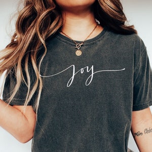 Joy Comfort Colors Shirt, Womens Choose Joy T-Shirt, Christian TShirt, Women&#39;s Inspirational Tee, Worship Shirt, Gift For Mom Shirt, Mom Tee