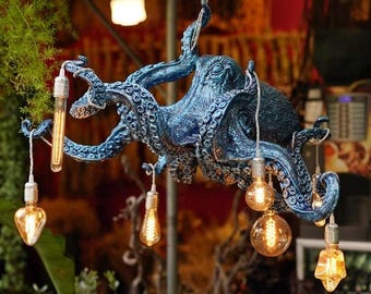 Glass Ocean Wave Tube Sculpture/w LED Blue Light - The Best