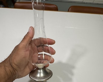Sterling Silver Crystal Bud Vase