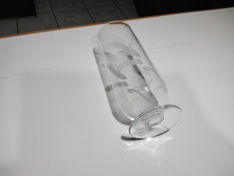 Wine Glass Vase Tall Glass Wine Vase Etsy