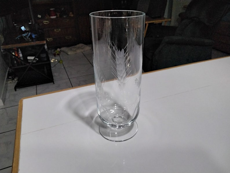 Wine Glass Vase Tall Glass Wine Vase Etsy