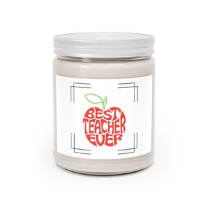 Best teacher ever candle daycare teacher gift teacher appreciation preschool teacher gift babysitter gift coach gift