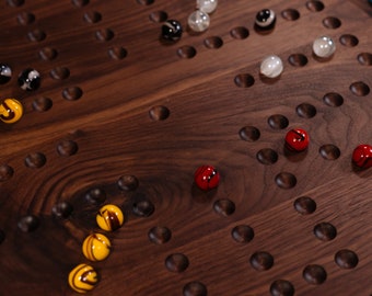 Walnut Wahoo Board Game: Handcrafted Hardwood with Dice Tray