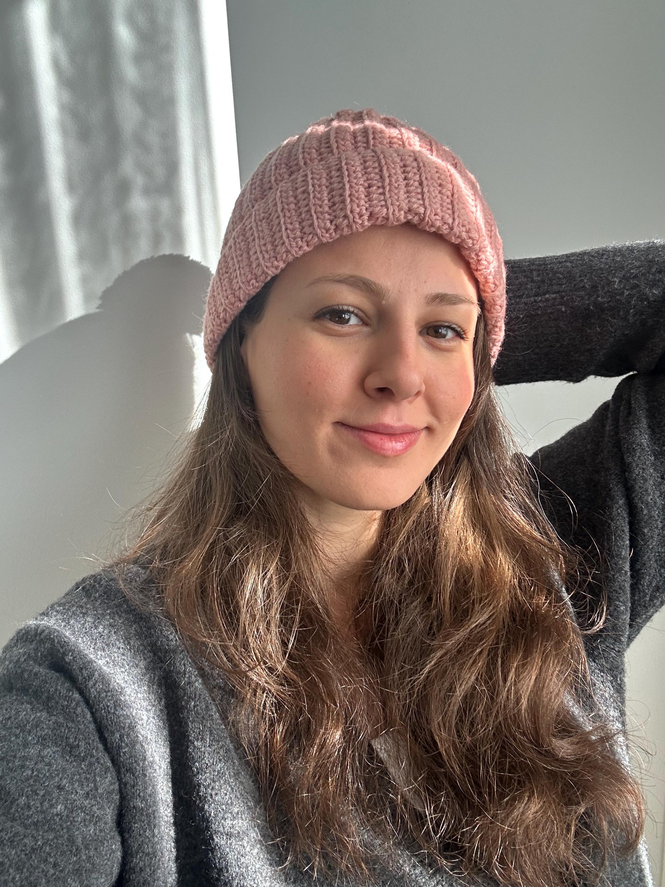 Handmade Chunky Knit Beanie: Soft Pink Winter Hat - Etsy