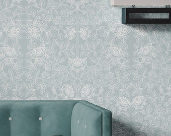 William Morris Floral Wallpaper: Vintage Peel and Stick Decor