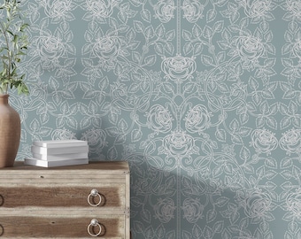 Papel pintado floral de William Morris: decoración vintage autoadhesiva