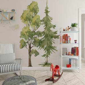Large Forest Tree Wall Decal: Nursery Decor