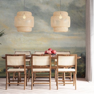 Rustic wallpaper, cottage wallpaper, landscape wallpaper, vintage wallpaper, painting wallpaper,