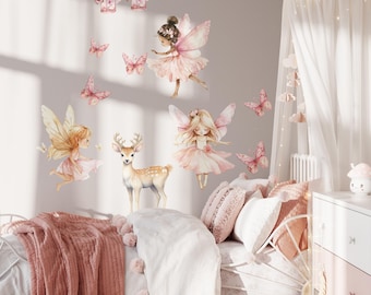 Fairy Wall Decals: Fairy wall stickers for nursery room