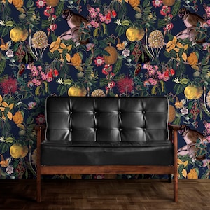 Tapete für Wohnzimmer mit Tapete im Art Deco Stil zum Schälen und Aufkleben
