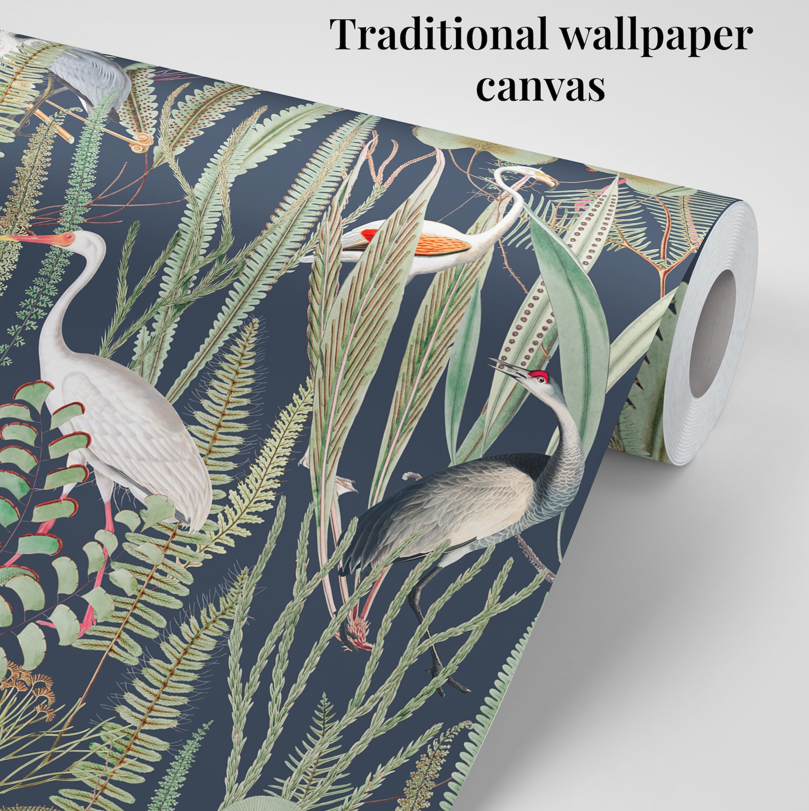 Blue Heron Wallpaper Bird Wallpaper Removable Vintage - Etsy