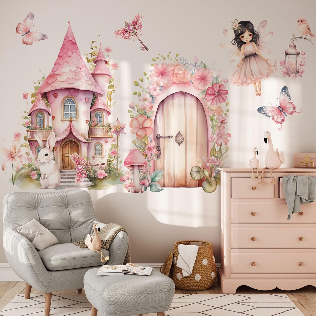 Fairy Wall Stickers, Fairy Wall Decals, Girls Room Decor, Fairy Wall ...