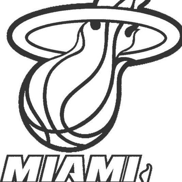 Grand Autocollant Mural Miami Heat NBA - Vinyle Officiel FANMATS