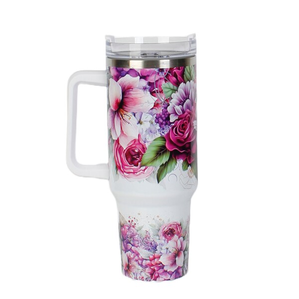 Stanley 40oz Tumbler With Handle Floral Etsy