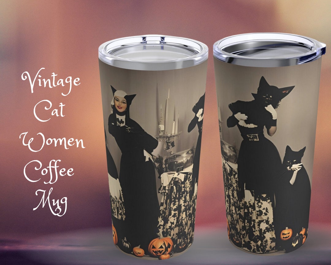 Spooky Vintage Halloween Mug, Vintage Halloween Decor, Witchy Travel