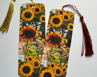 Sunflower handmade bookmark