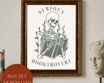 Print Booktrope Poster Bookish Book Nerd Print Booktok Poster Book Lover Gift Book Lover Print Dark Academia Poster Light Academia Print