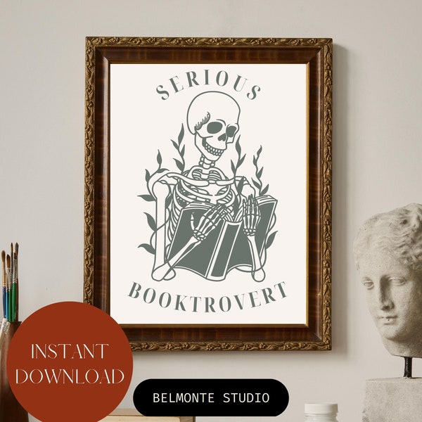 Print Booktrope Poster Bookish Book Nerd Print Booktok Poster Book Lover Gift Book Lover Print Dark Academia Poster Light Academia Print