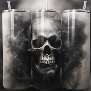 Gothic 20 oz Skinny Tumbler Sublimation Design Digital Download PNG Gothic Tumbler Wrap Gift Gothic Print Gothic Skull Wrap