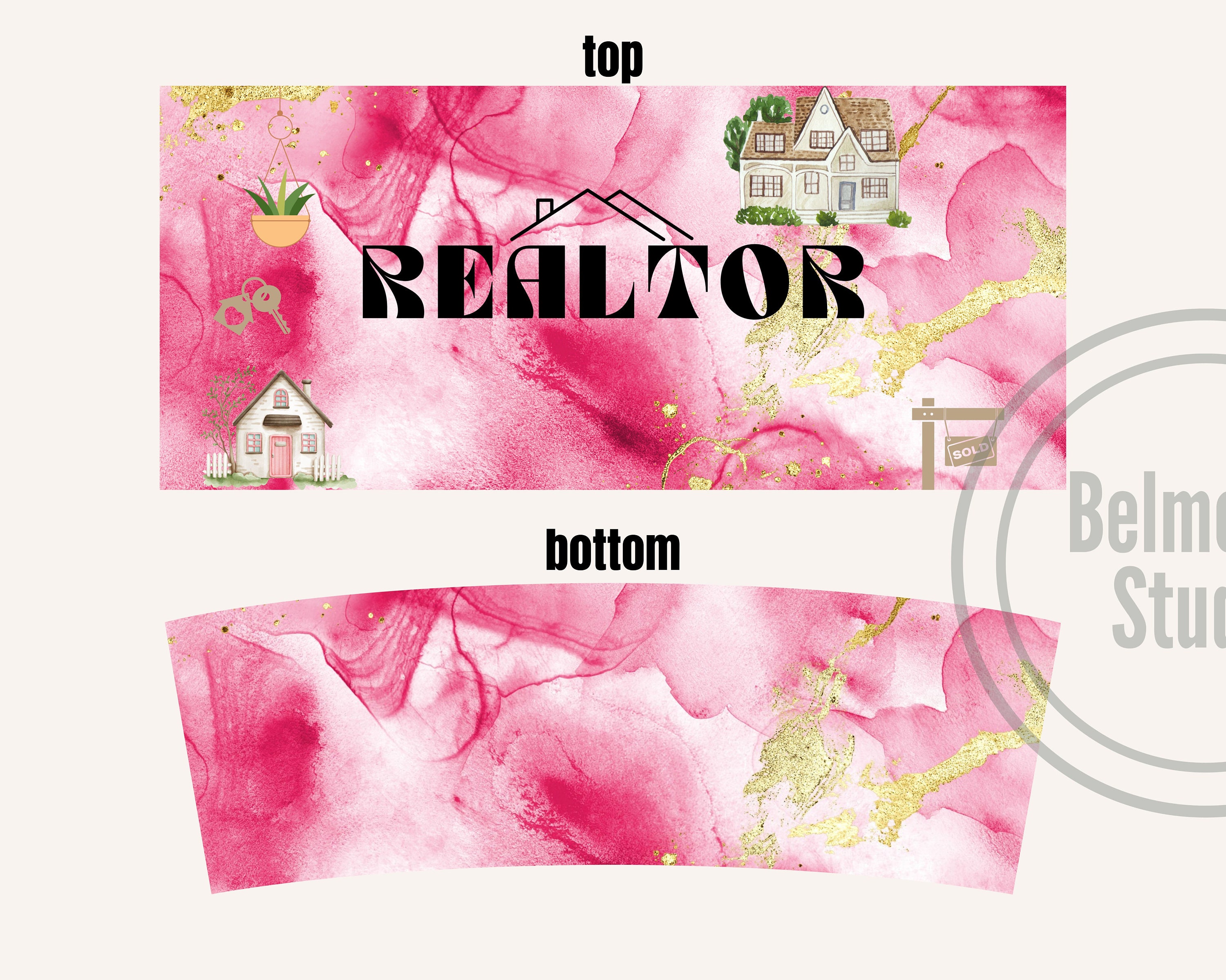 Real Estate 40 Oz Tumbler Sublimation Design Digital Download PNG