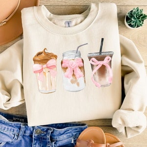 Coquette Coffee png Coffee png Sublimation Design Coffee Boho png Tshirts Coquette Iced Coffee Shirt Bows Trendy Coquettish Spring png