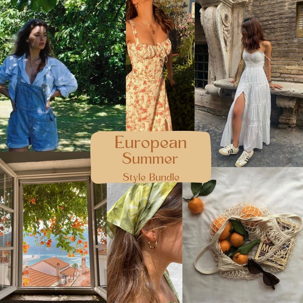 European Summer Mystery Clothing Box, Thrifted Clothing Bundle, European Summer Aesthetic