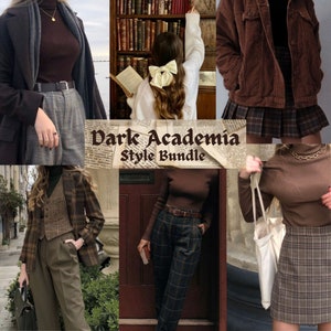 Dark Academia Mystery Clothing Box, Thrifted Clothing Bundle, Dark Academia Aesthetic