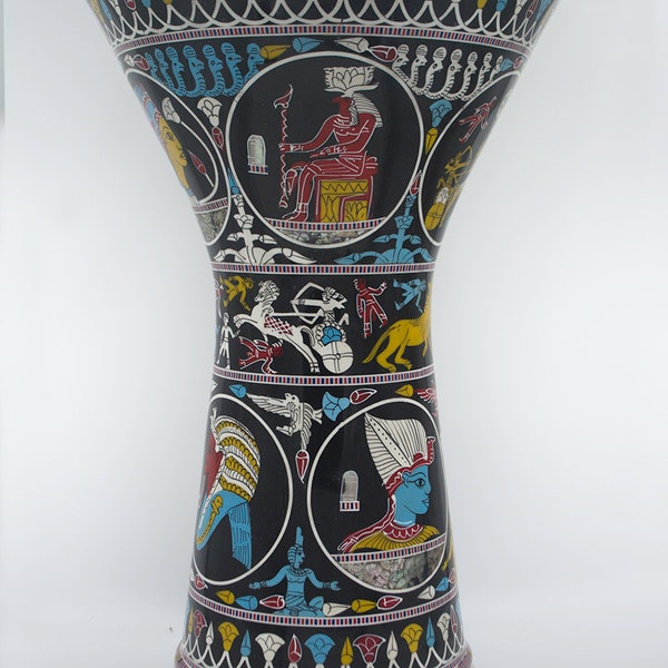 Gawharet El Fan 17.5″ Horus Egyptian Pharoh Darbuka
