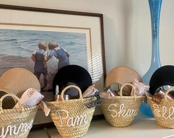 PERSONALIZED straw moroccan basket,bridal shower bags,customized straw bags,custom beach bag,straw tote,embroidered bags