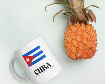 Tasse personnalisée Cuba / Idée cadeau Cuba / Taza Personalizada / Taza Cubano / Orgullo Cubano / Cadeau pour papa maman en espagnol