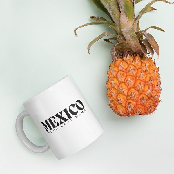 Mexico Personalized Mug / Mexico Gift / Mugs in Spanish / Taza Personalizada / Taza Mexicana / Orgullo Mexico / Gift for Dad Mom Him Her