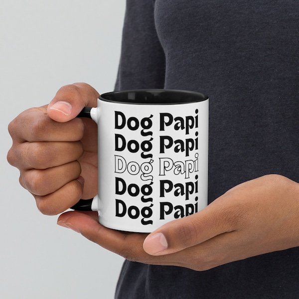 Dog Dad Mug en espagnol / Dog Papi Mug / Taza Perro / Regalo para Papa Padre Papi Esposo Novio / Cadeau pour papa mari petit ami en espagnol