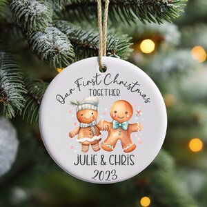 Couples Gift Custom Couple Ornament Personalized Ornaments Christmas Ornament Personalized First Christmas Newlywed Gift Our First Christmas