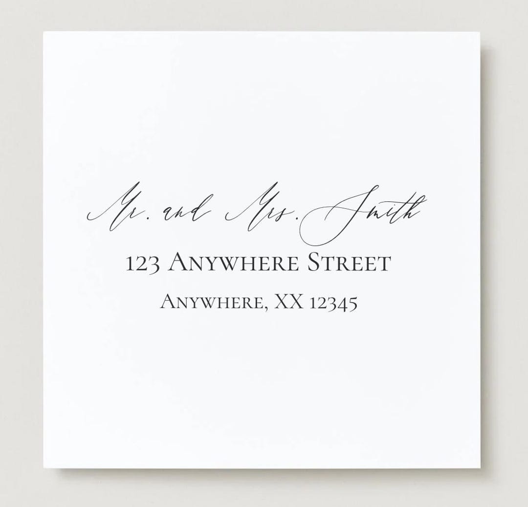 Address Label Template Etsy
