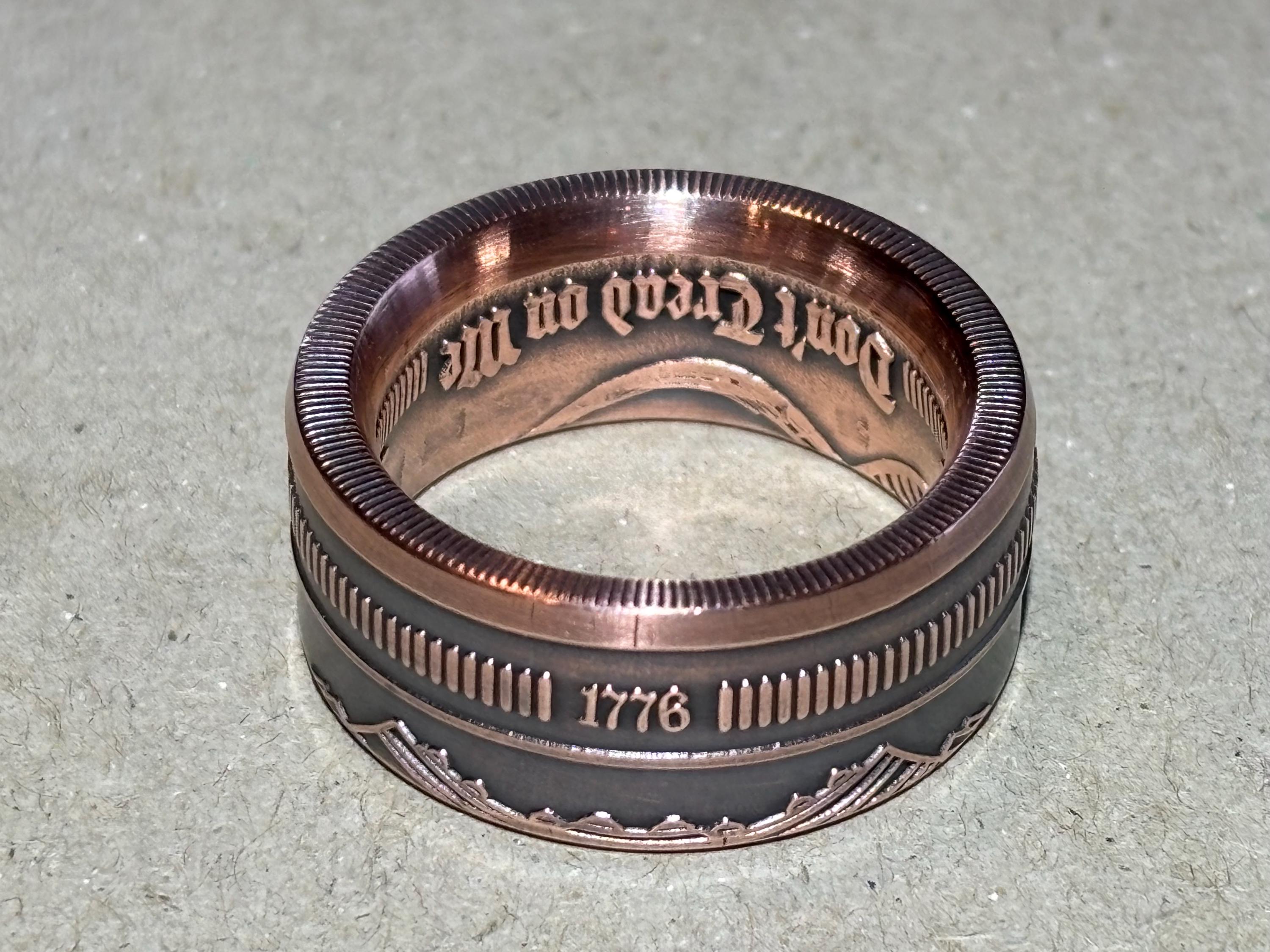 Liberty or Death, 1776, Copper Coin Ring - Etsy