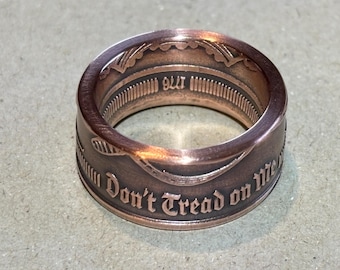 Don't Tread On Me, copper coin ring