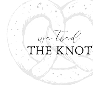 Wedding Pretzel Wall Sign