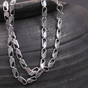 Stainless Steel Chain, Link Chain, Silver Color, Not Plated, Hypoallergenic, Non Tarnish Jewelry Womens, Unisec Chains, Daily Wear Chains