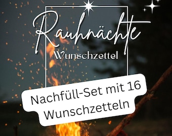 Refill Set Wish List for the Twelve Days of Christmas | PDF Download | 16 Wish Lists in a Heart-Centered Design | For your annual ritual and conscious wishes