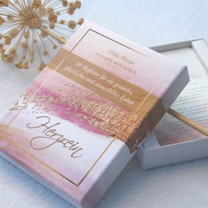 Kartenset I Positive Affirmationen I Positives Denken Karten I Motivation I Achtsamkeit I Spiritualität I Geschenk | Weihnachten I Herzrein